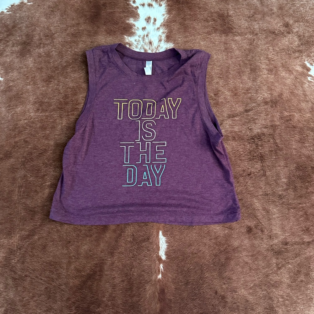 Tank cropped workout tee
